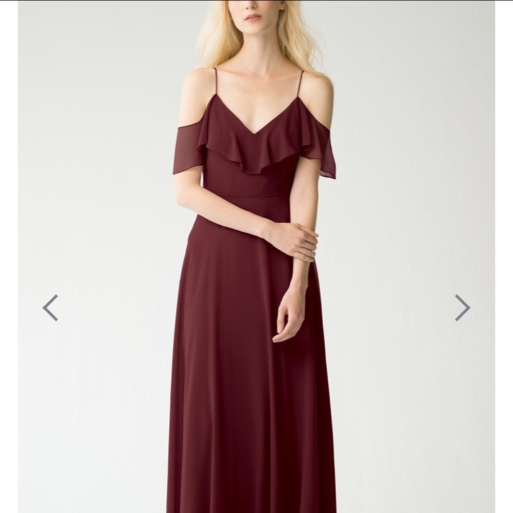 Jenny Yoo Mila Dress in Hibiscus damaged